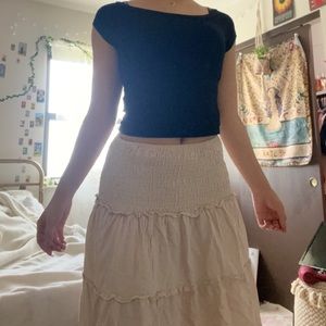 Smocked hippie skirt ☮️🦚